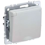 Розетка BRITE РСбш10-3-БрЖ 16А IP20 с заземл. защ. шторки с крышкой механизм жемчуж. IEK BR-R16-16-K36